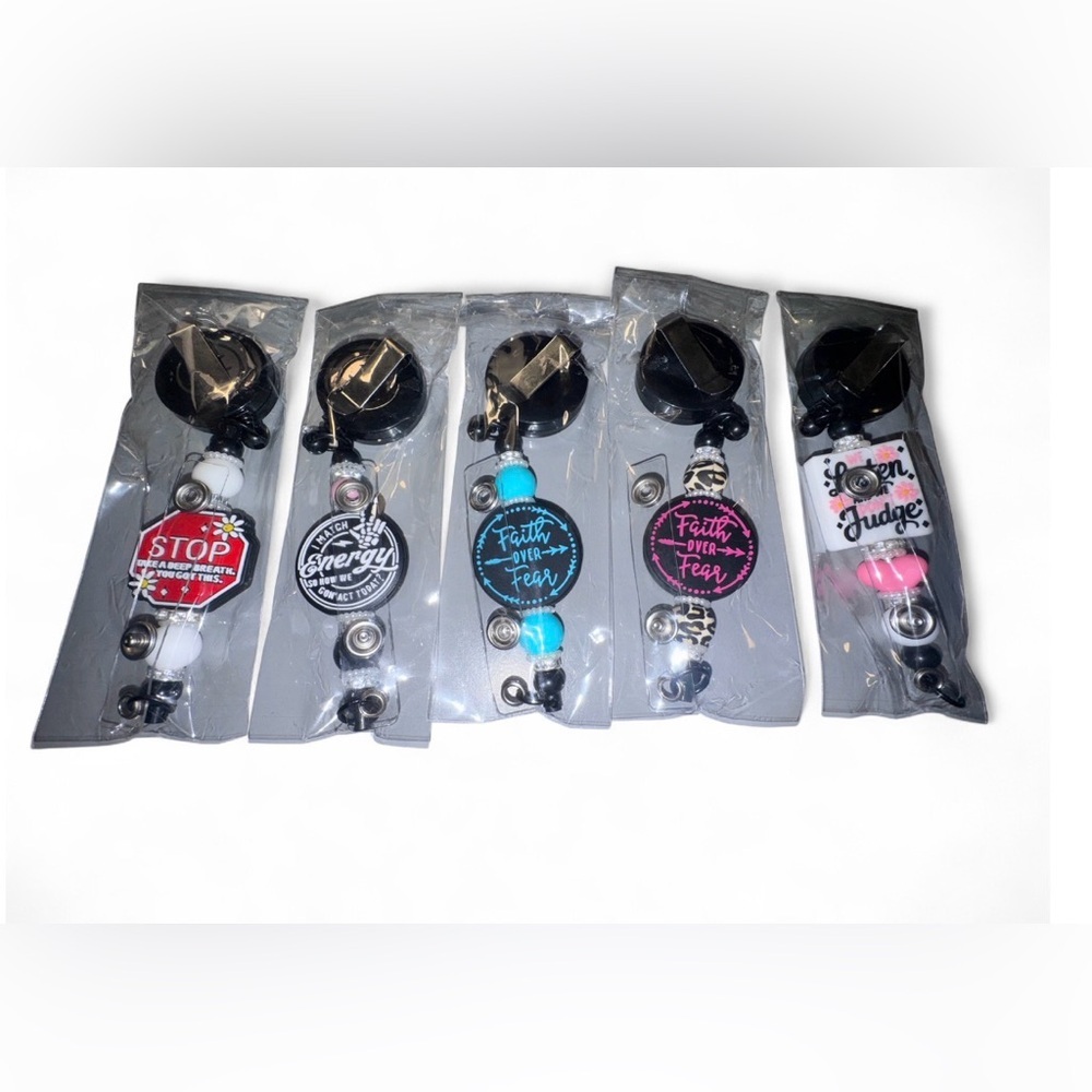 New Inspirational Retractable Badge Reel Choose 2, All Design Options Available - Picture 7 of 7